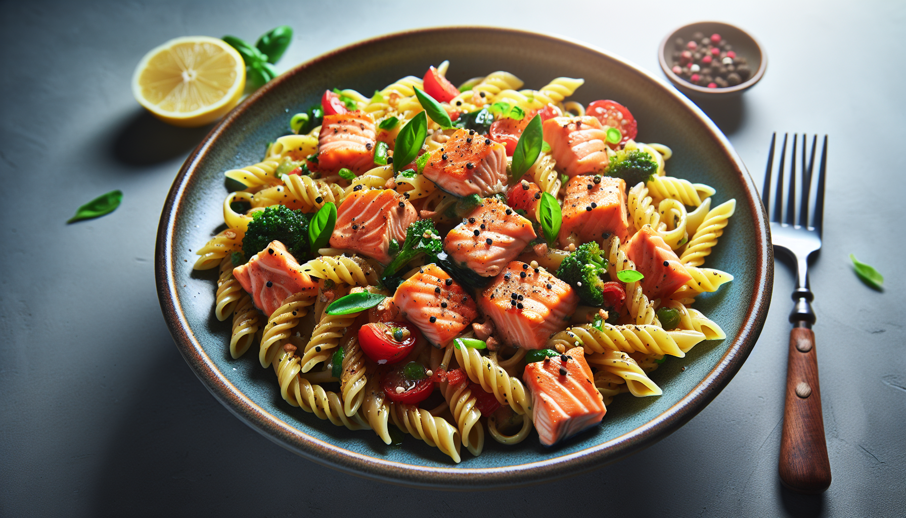 Pasta e salmone